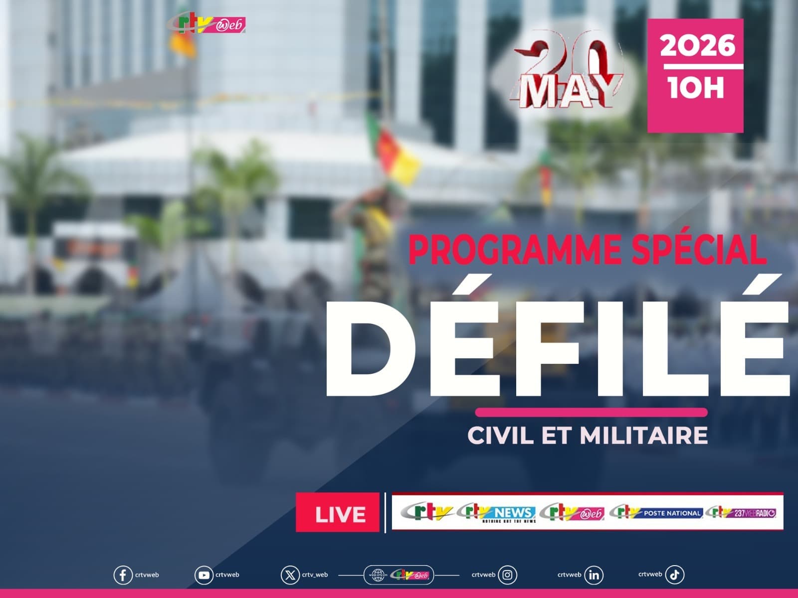 NationalDay2026: Défilé au Boulevard du 20 Mai