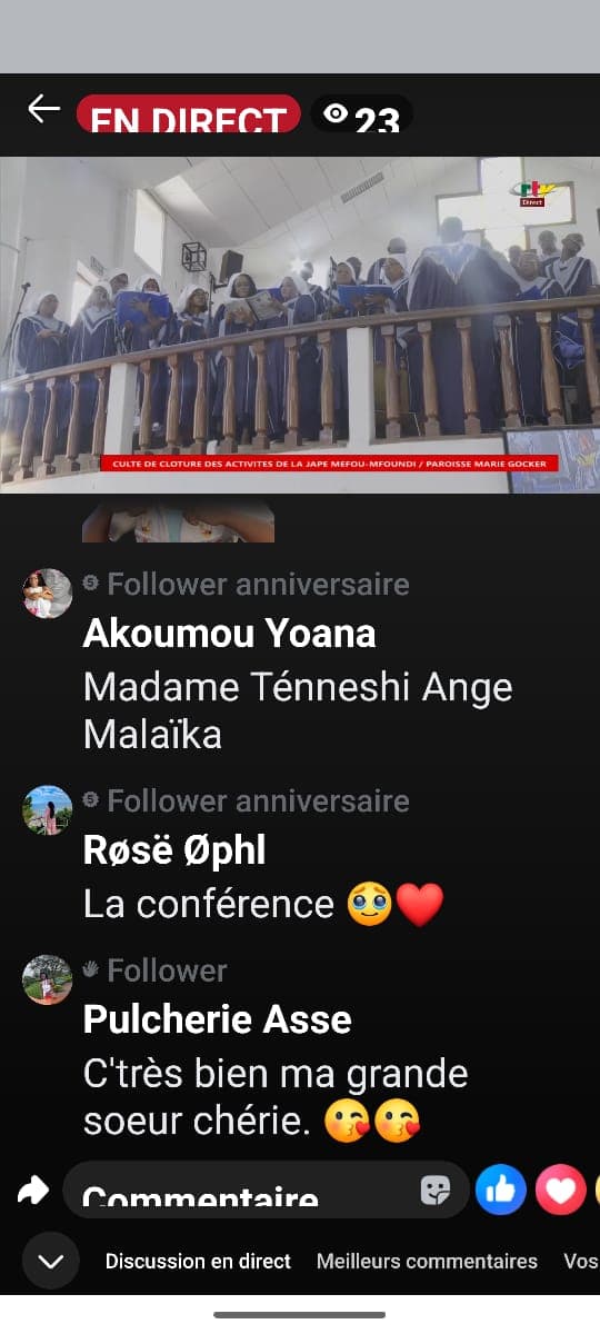Culte de Cloture des Activités de la JAPE Consistoire Yaounde, en la Paroisse EPC Mare Gocker