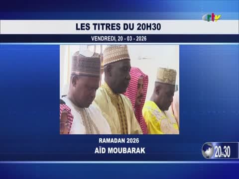 LE JT 20H30 du vendredi 20 mars 2026