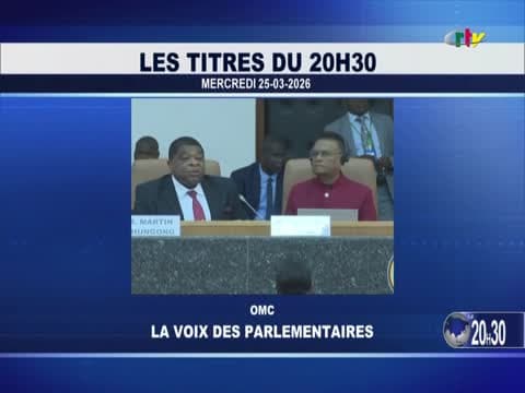 LE JT 20H30 du mercredi 25 mars 2026