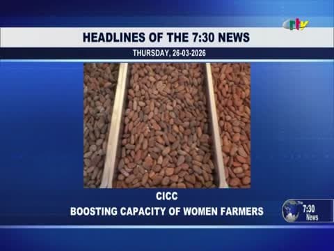 THE 7:30 NEWS du jeudi 26 mars 2026