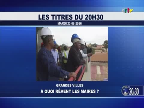 Le JT de 20H30 sur CRTV du mardi 23 juin 2026