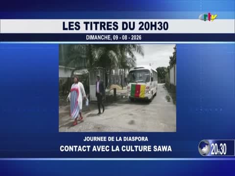 Le JT de 20H30 sur CRTV du dimanche 09 août 2026