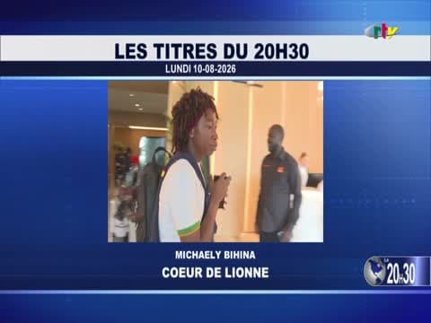 Le JT de 20H30 sur CRTV du lundi 10 août 2026