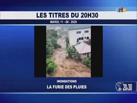 Le JT de 20H30 sur CRTV du mardi 11 août 2026